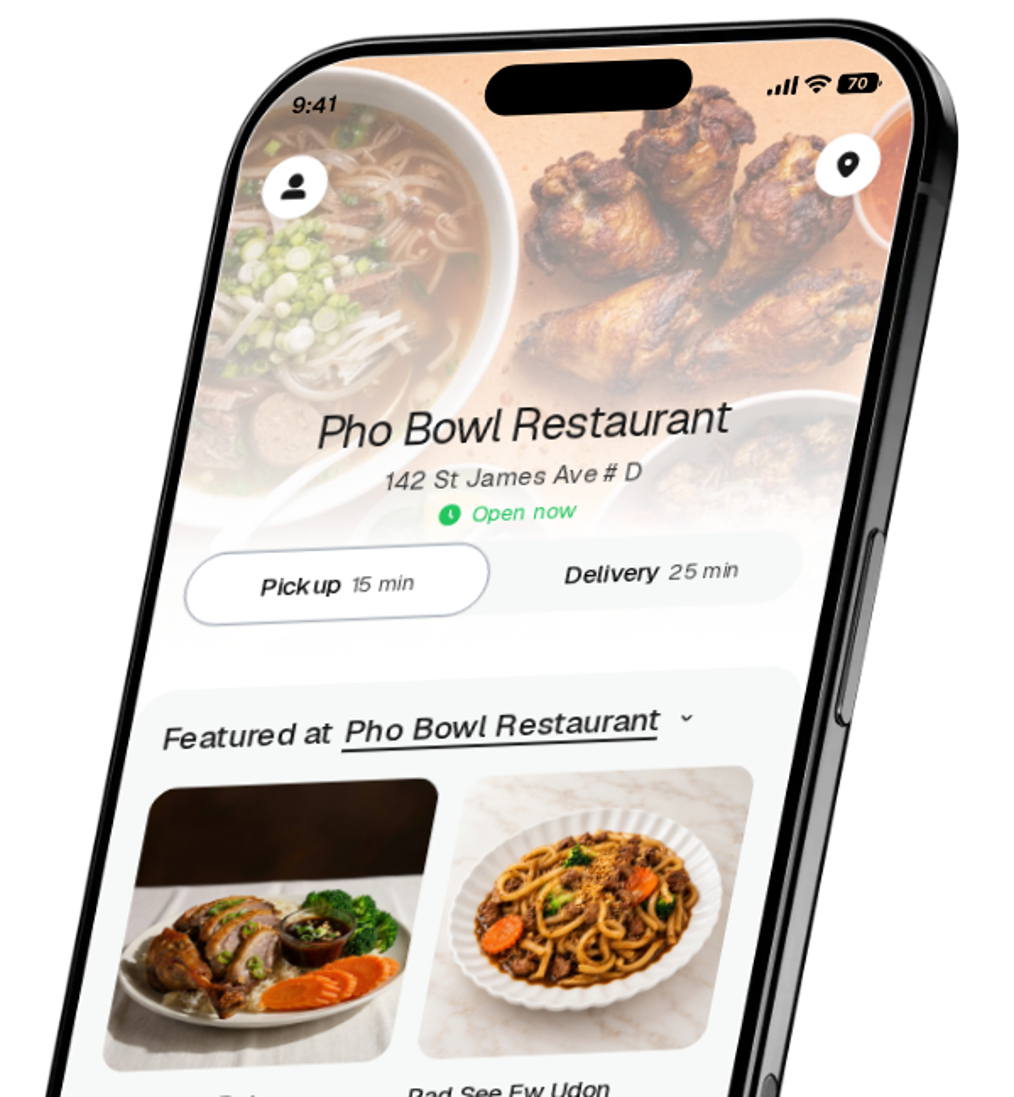 Pho Bowl Restaurant app preview