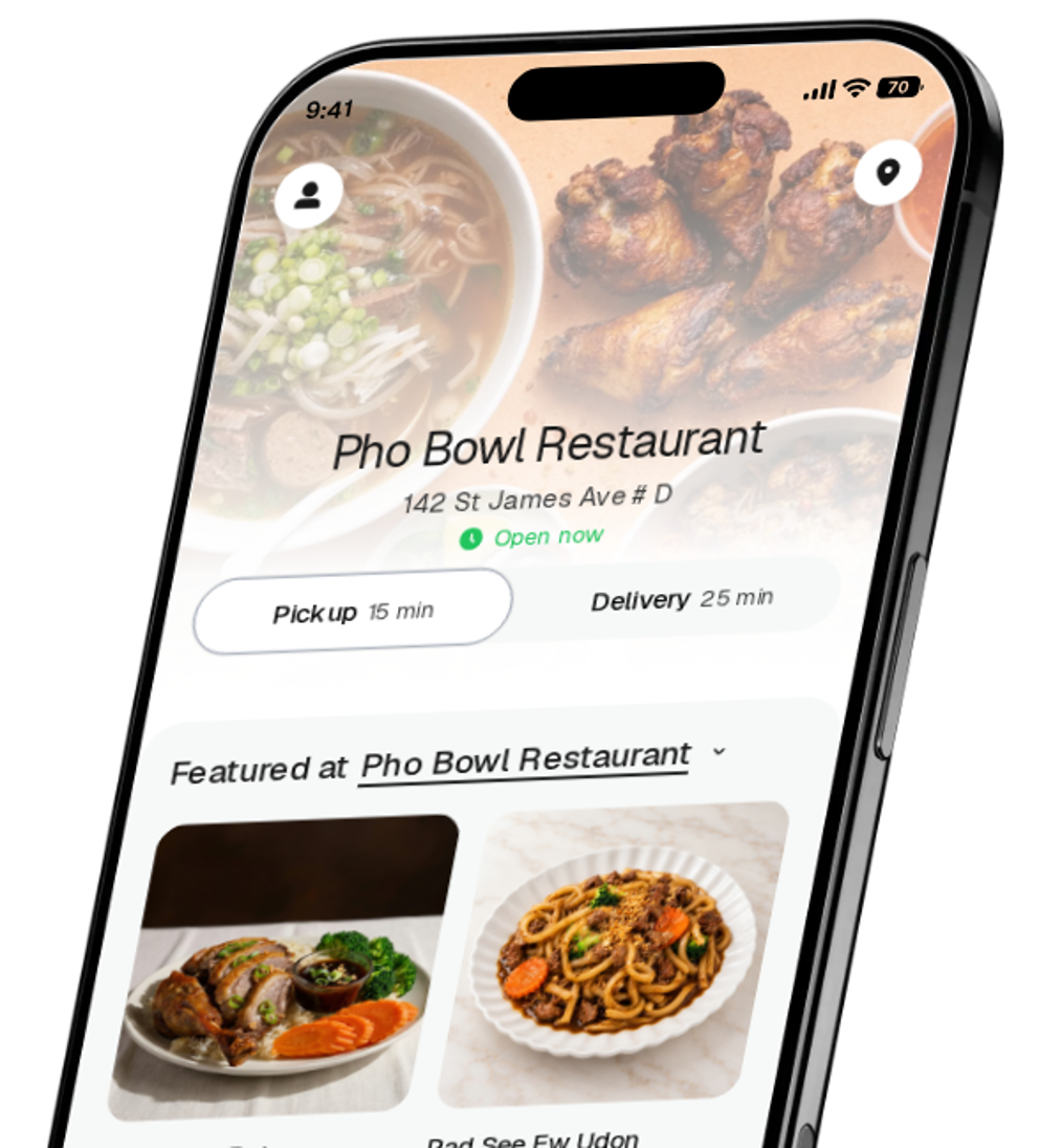 Pho Bowl Restaurant app preview