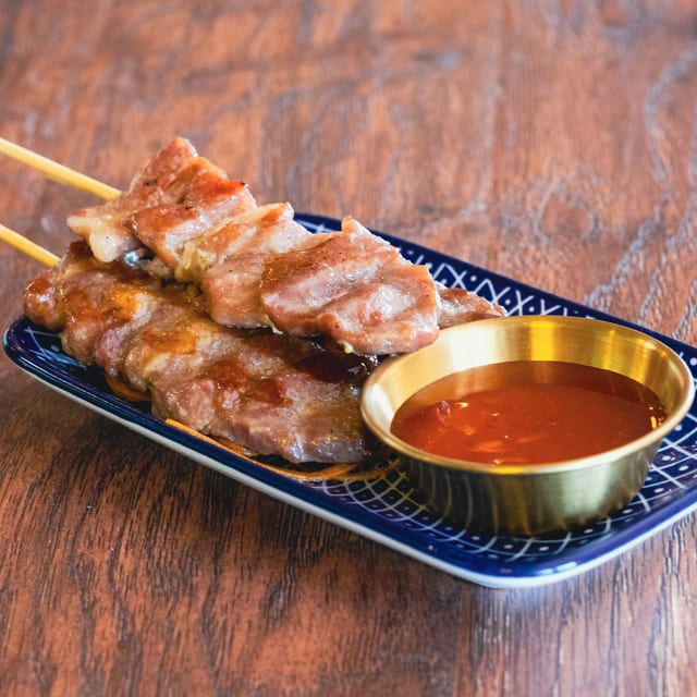 Grilled Pork on a Stick.